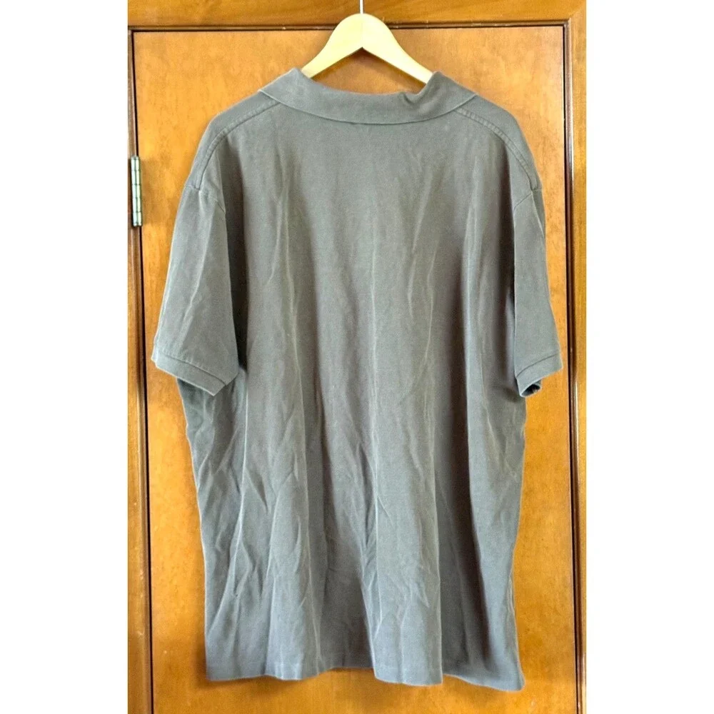 Vintage 90s Ralph Lauren Polo Shirt Mens 2XB Brown Cotton Big And Tall Casual